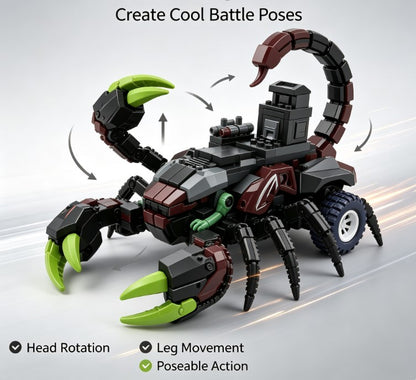 Mecha Scorpion Armor Transforming Toy - Dual Mode Strike Vehicle and Beast Action Figure, Ultimate Interactive Toy for Boys